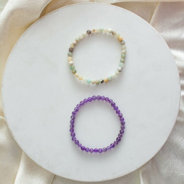 4mm Beads Calming Anger Bracelet Set