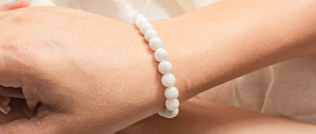 rainbow moonstone bracelet