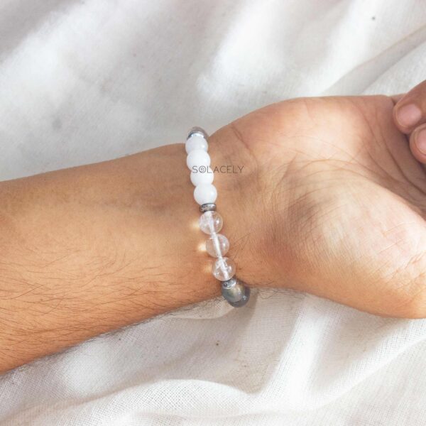 crown chakra crystal bracelet