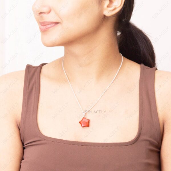 Red Jasper Star Pendant - Image 3