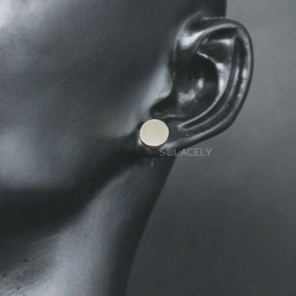 Shell Sterling Silver Stud Earrings - Image 7