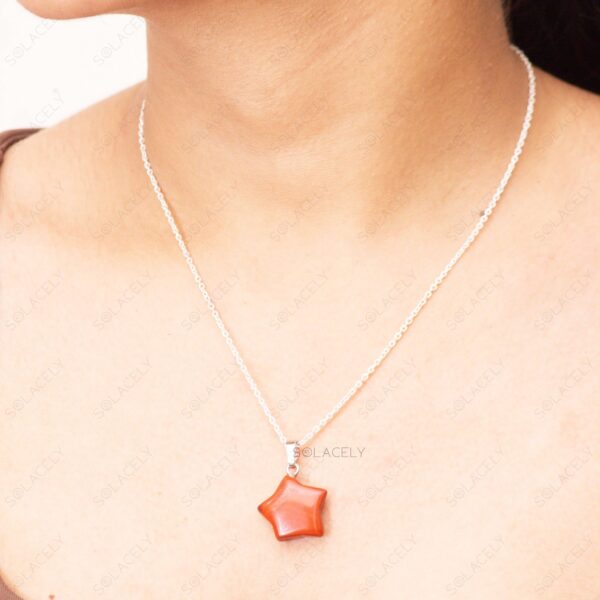 Red Jasper Star Pendant - Image 2