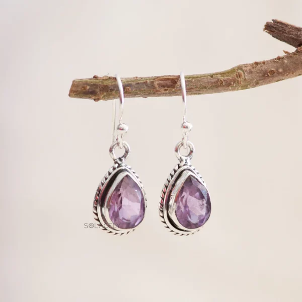Sterling Silver Bohemian Crystal Earrings - Image 2