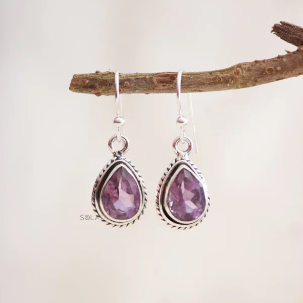 Sterling Silver Bohemian Crystal Earrings