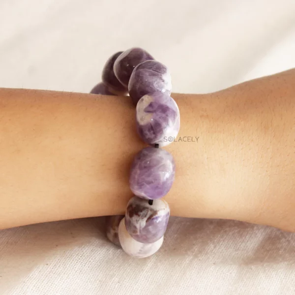 Amethyst Tumble Crystal Bracelet - Image 2