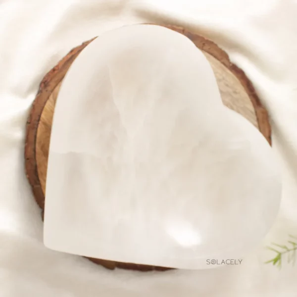 Selenite Heart Bowl - Image 5