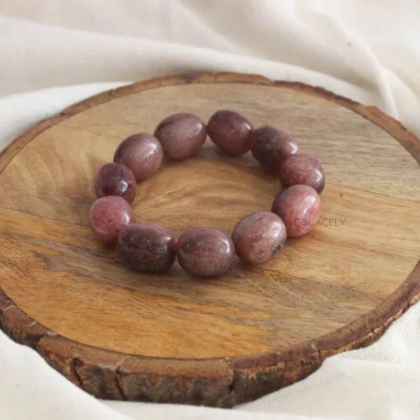 Strawberry Quartz Tumble Crystal Bracelet - Image 3