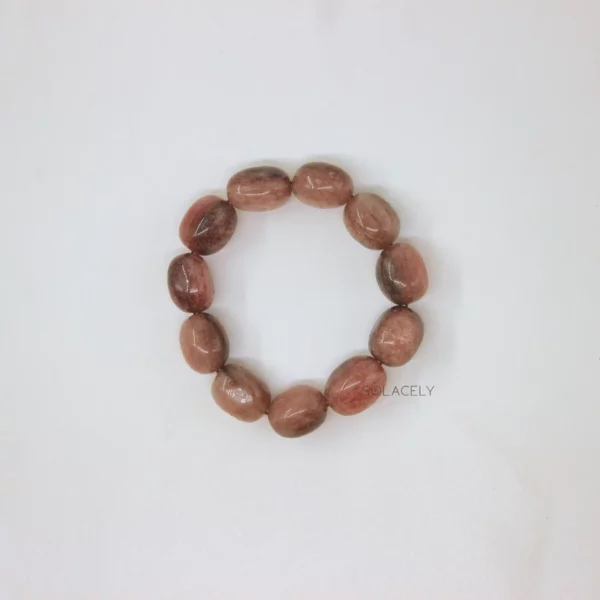 Strawberry Quartz Tumble Crystal Bracelet - Image 5